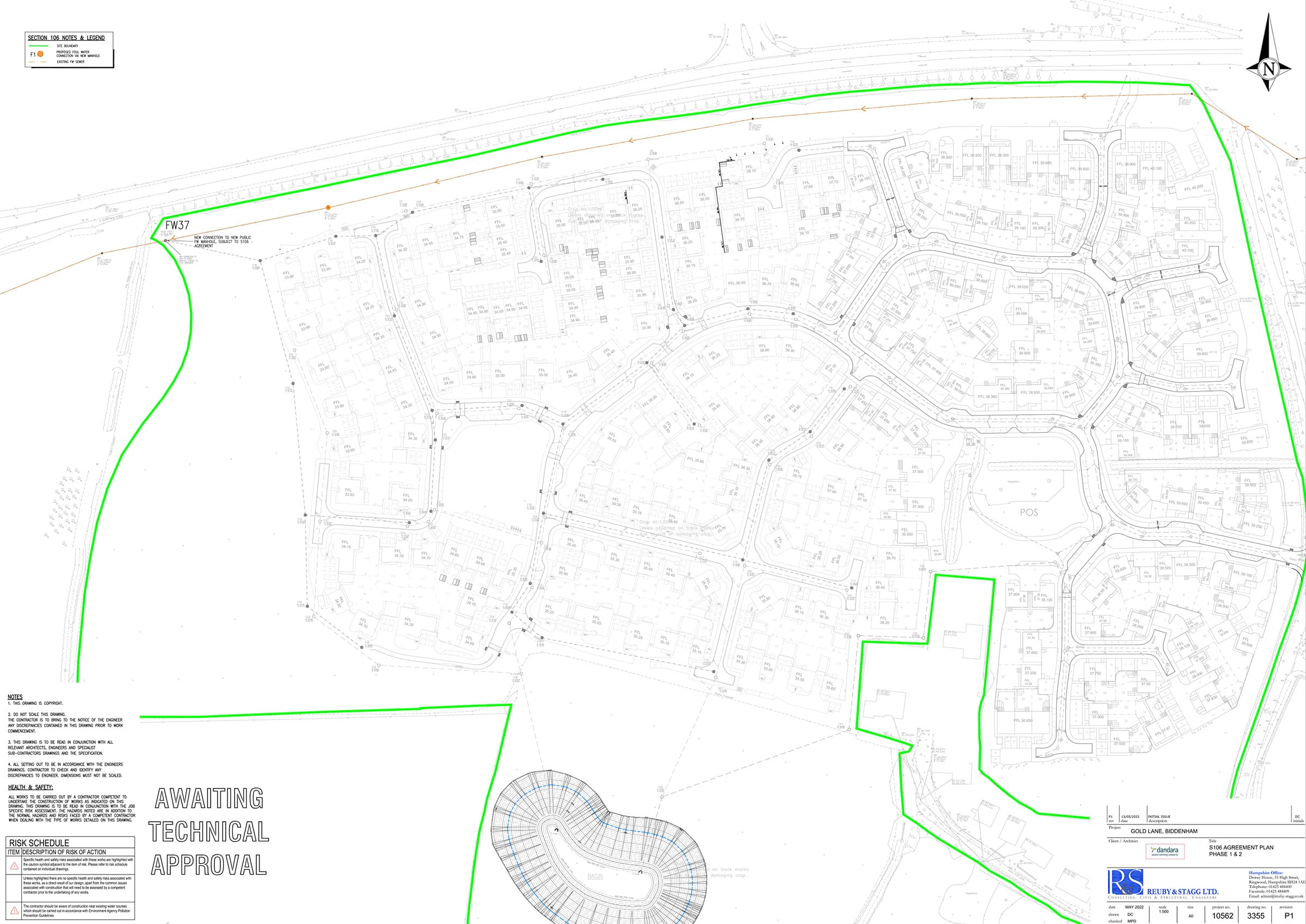 Technical site plan awaiting approval